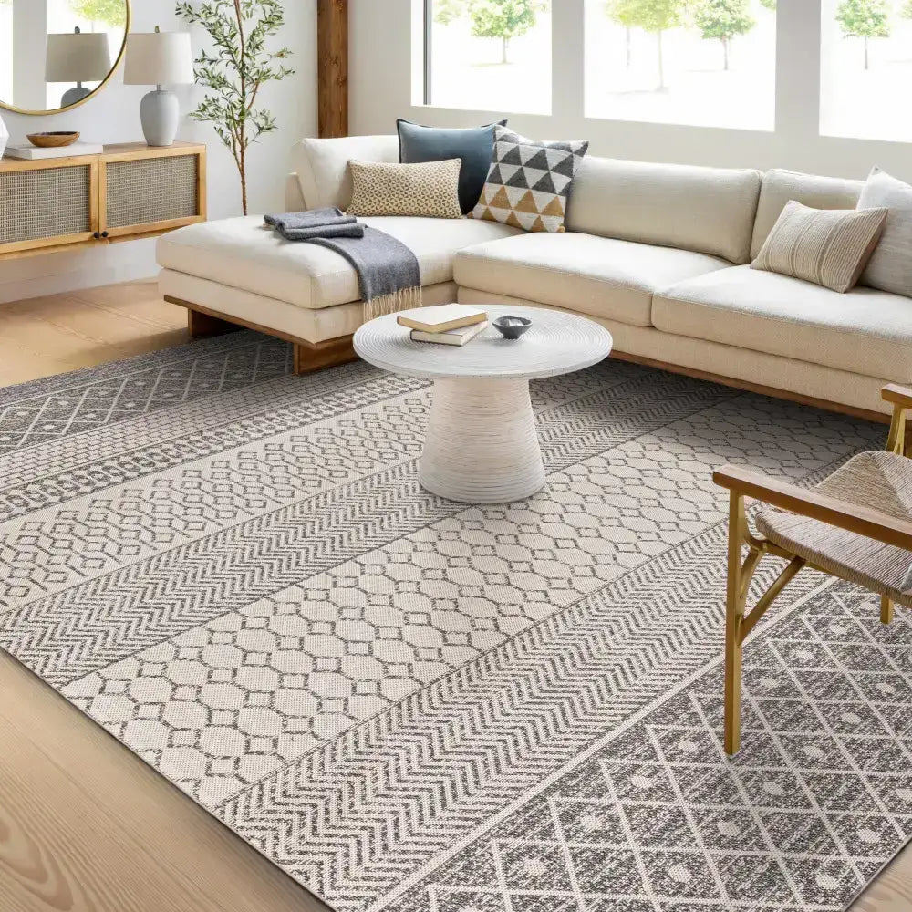 Gray Cotton Area Rug - Boutique Rugs