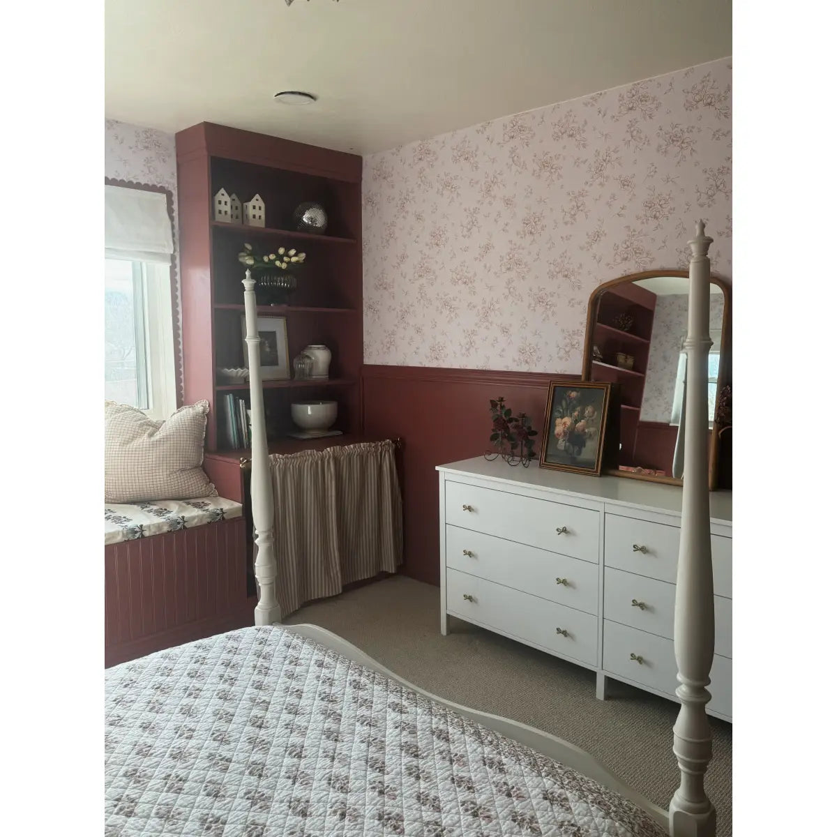Gretl Wallpaper - Subtle Floral - by Emily Cooper Art - Loomwell Home Goods