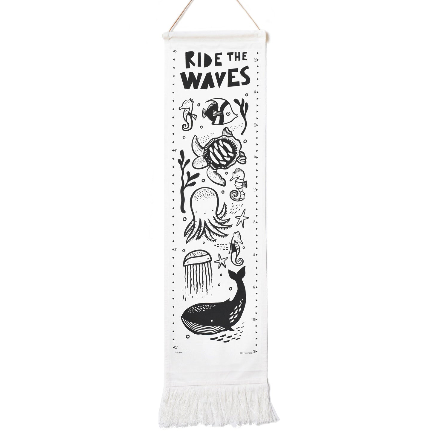 Canvas Growth Chart - Ocean - Wee Gallery