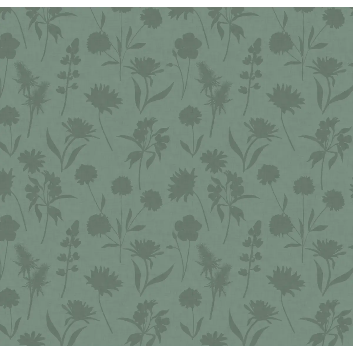 Gwyneth Wallpaper - Monochromatic Flowers - by Tracy Stone Design - Sample 1 foot by 1 foot / Sage - Loomwell Home Goods