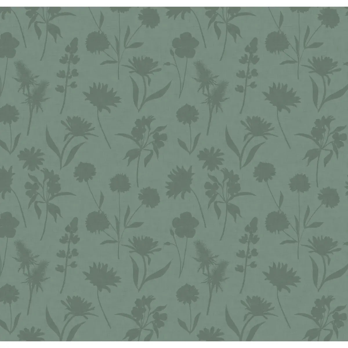 Gwyneth Wallpaper - Monochromatic Flowers - by Tracy Stone Design - Sample 1 foot by 1 foot / Sage - Loomwell Home Goods