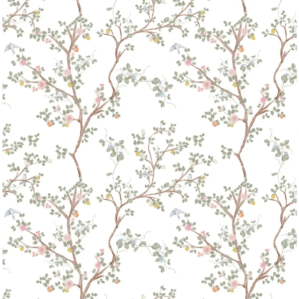 Halen Wallpaper - Blossoms and Branches - Loomwell Home Goods