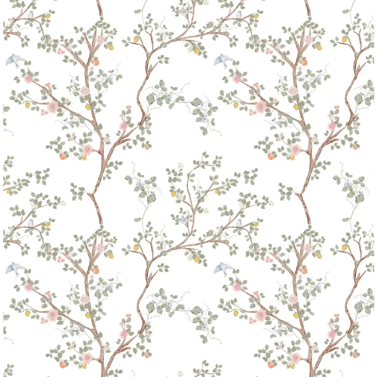 Halen Wallpaper - Blossoms and Branches - Loomwell Home Goods