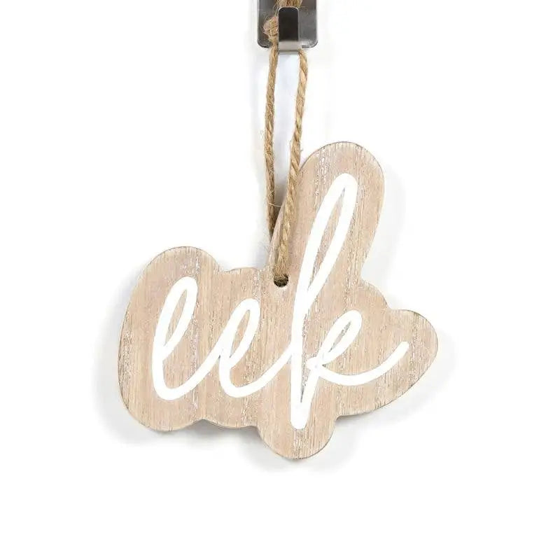 Halloween EEK Wood Ornament - 4x4x.25 - Adams & Co.