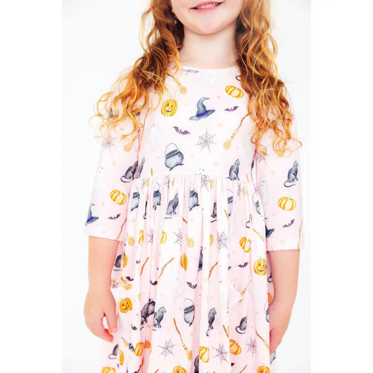 Halloween Hey Boo Pocket Twirl Dress - Mila & Rose ®