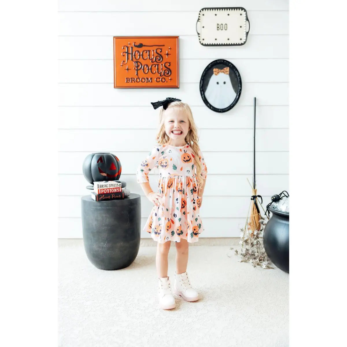 Halloween Pumpkin Twirl Dress - Mila & Rose ®