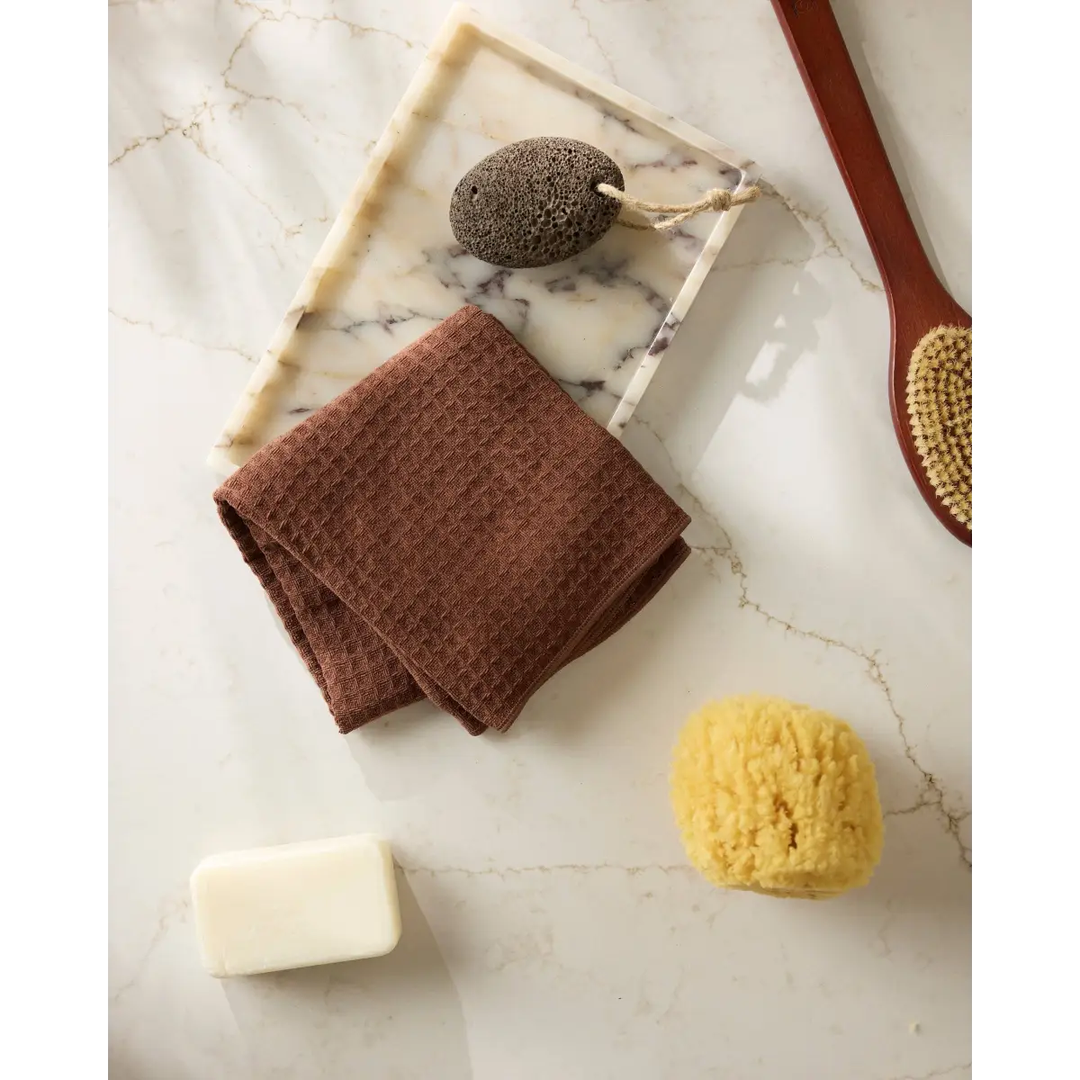 Hand Towel - Maple Truffle - Geometry