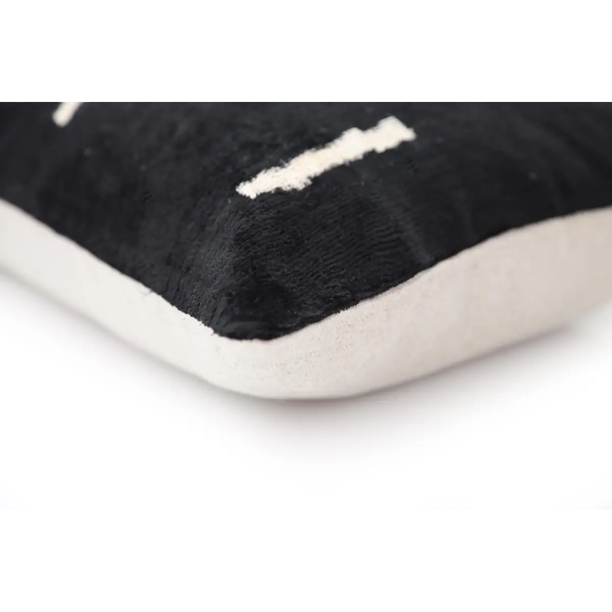 Handmade Black Silk Velvet Pillow 20x20 – Minimalist Modern Designer Cushion - Canvello