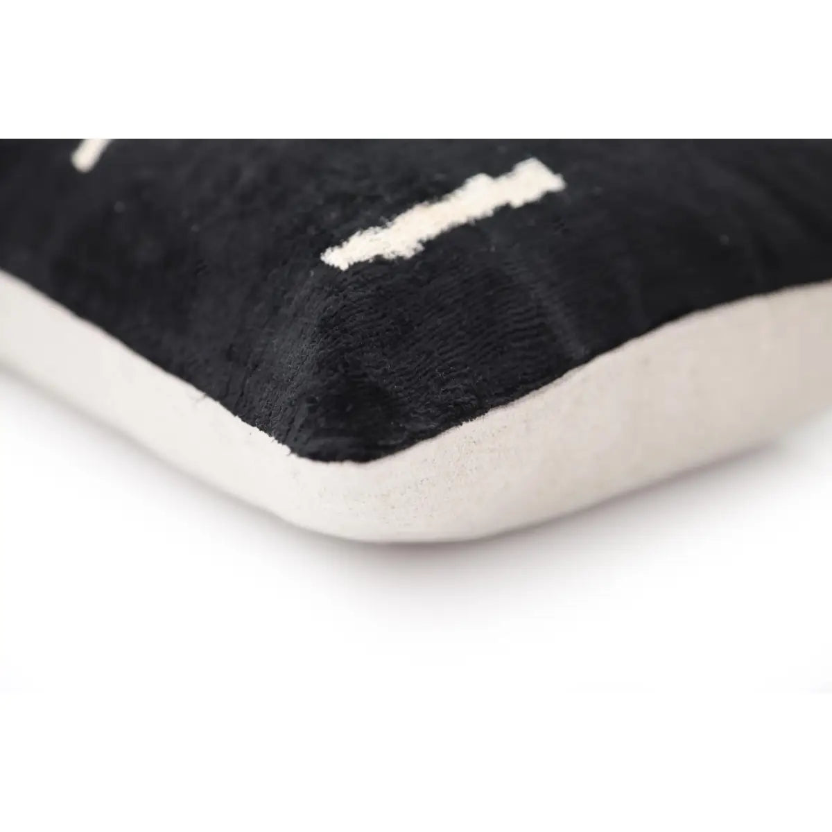 Handmade Black Silk Velvet Pillow 20x20 – Minimalist Modern Designer Cushion - Canvello