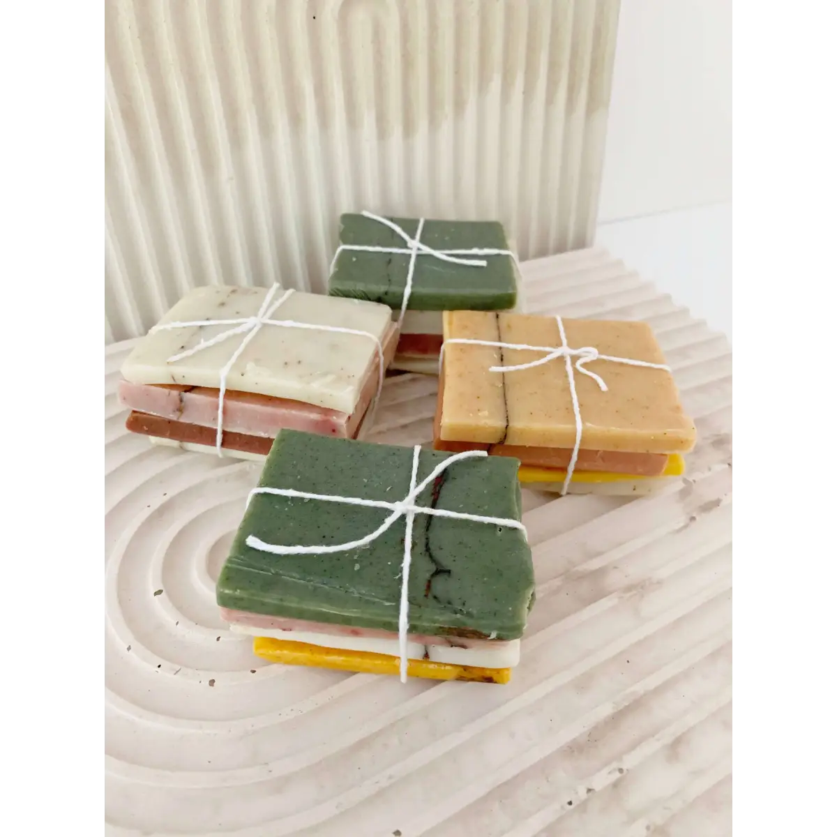 Handmade Soap Bundle (4 thin slices) - Woodburne Naturals