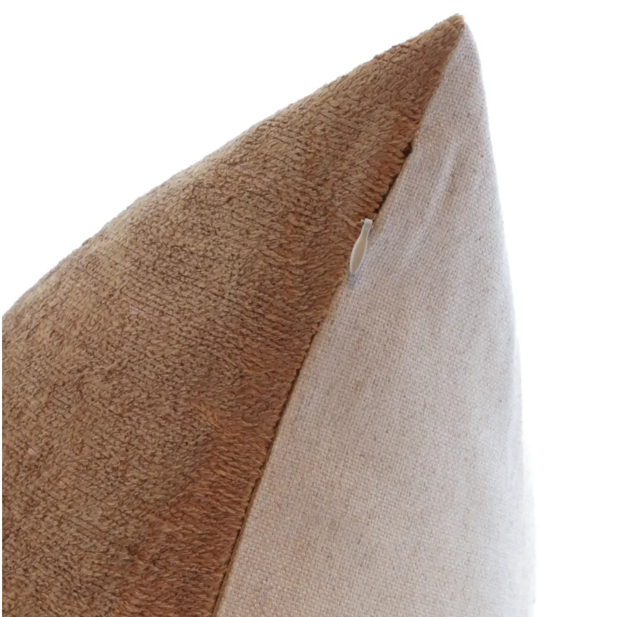 Handmade Solid Brown Silk Velvet Throw Pillow - 20x20 Luxurious Velvet Design with Down Feather Insert - Canvello