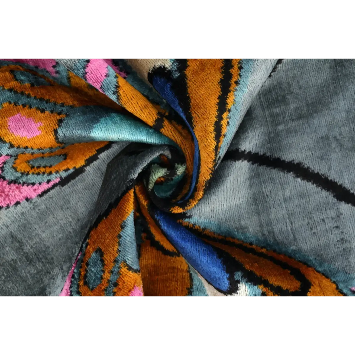 Handmade Velvet Throw Pillow with Colorful Butterfly Design - High-Quality 20x20 Inch Decorative Accent with Premium