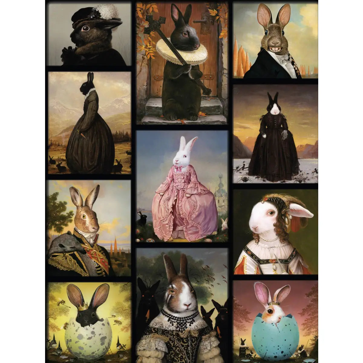 Jigsaw Puzzle - Hares to the Throne - 1000 Piece - New York Puzzle Company