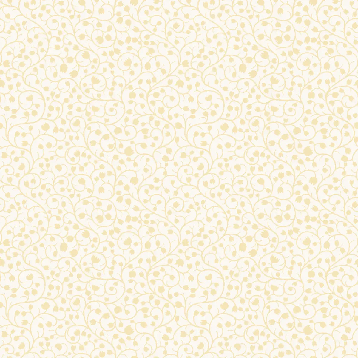 Hartford Wallpaper - Sweet Vines - by RNM Arts - Sample 1 foot by 1 foot / Yellow - Loomwell Home Goods