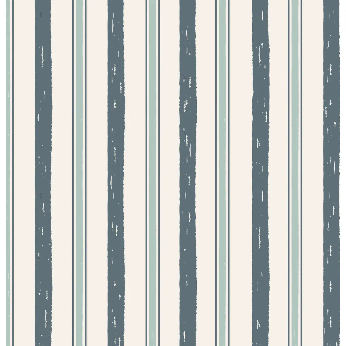 Harvey Wallpaper - Classic Stripe - by Kim Hallquist Designs - Sample 1 foot by 1 foot / Blue - Loomwell Home Goods