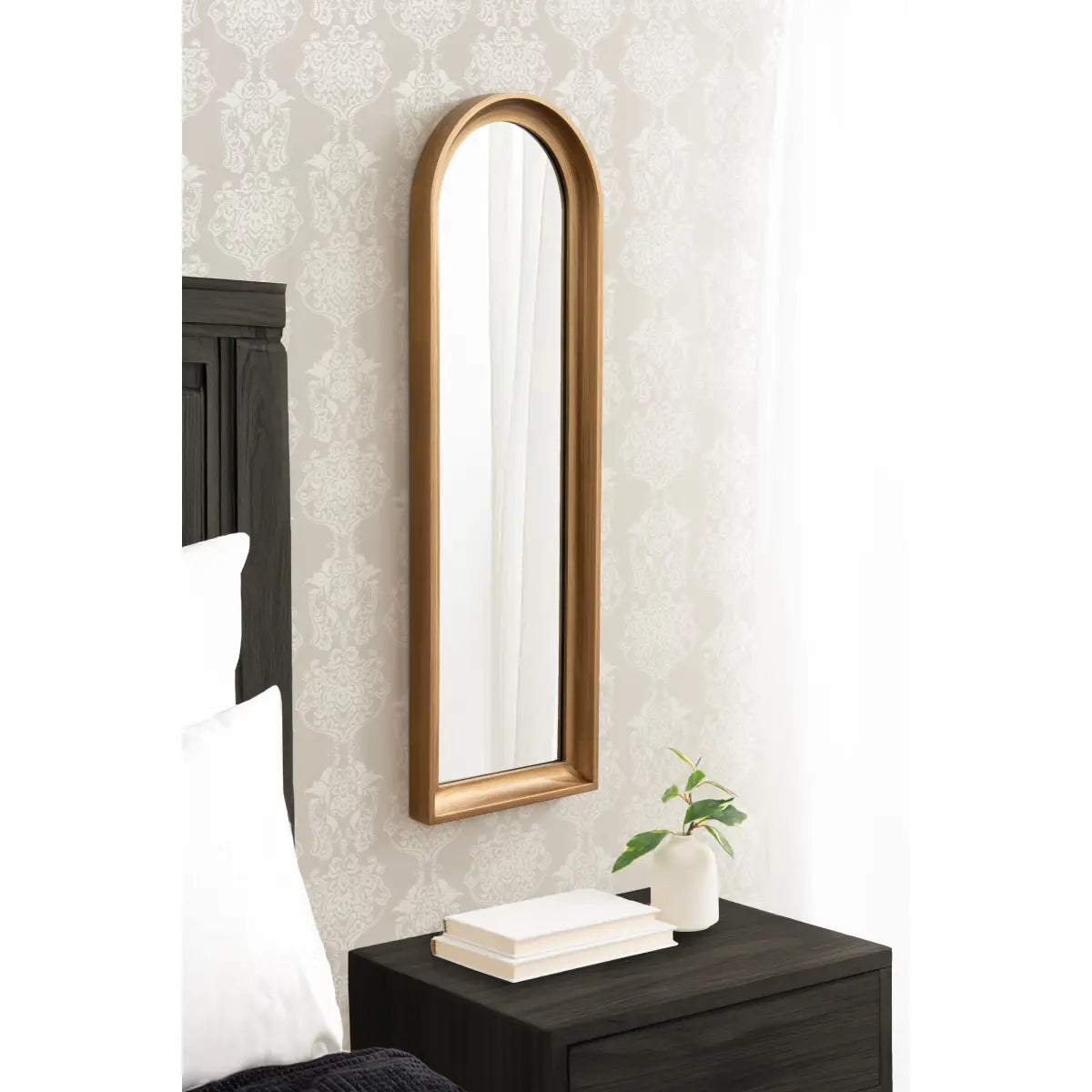 Hatherleigh Arch Wood Wall Mirror - kateandlaurel
