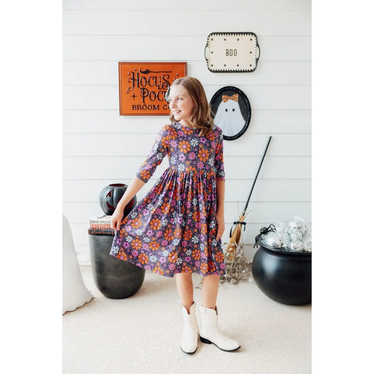 Pocket Twirl Dress - Haunted Garden - Halloween - Mila & Rose ®