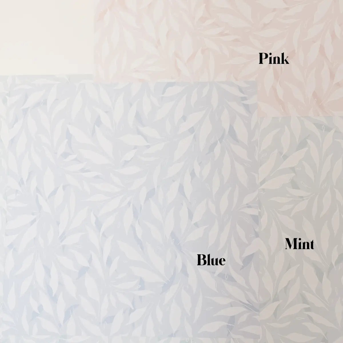 Haven Wallpaper - Pastel Leaves - Johnson Design - Loomwell Home Goods