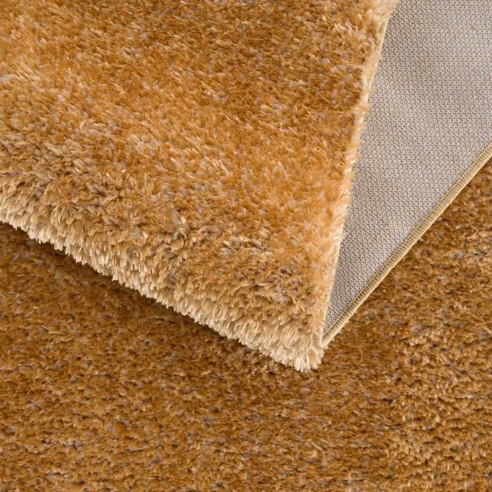 Heavenly Solid Mustard Plush Rug - Clearance - Boutique Rugs