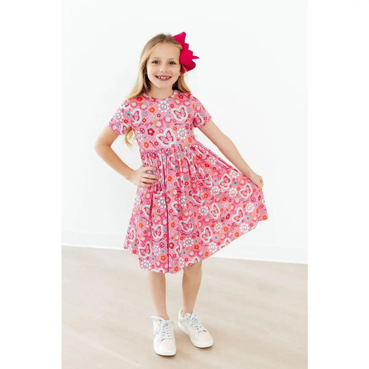 Hippie Sissy S/S Pocket Twirl Dress - Mila & Rose ®
