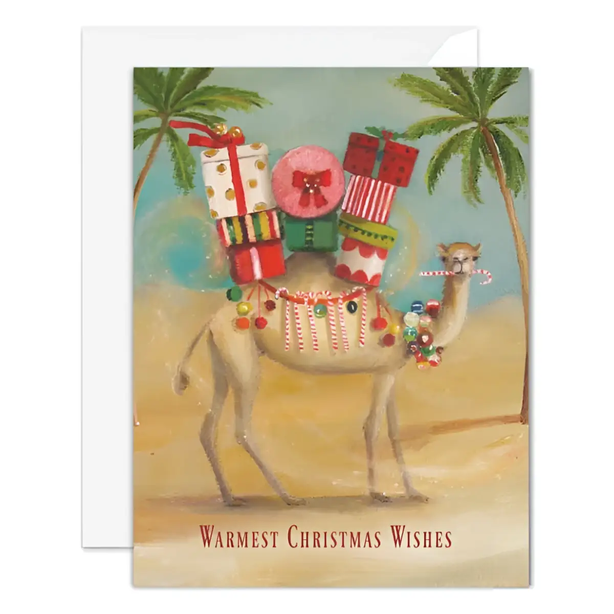 Holiday Card - Warmest Christmas Wishes - JANET HILL STUDIO