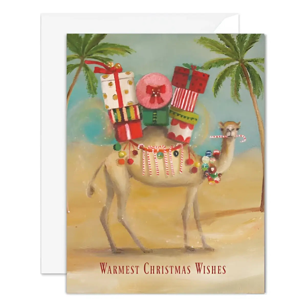 Holiday Card - Warmest Christmas Wishes - JANET HILL STUDIO