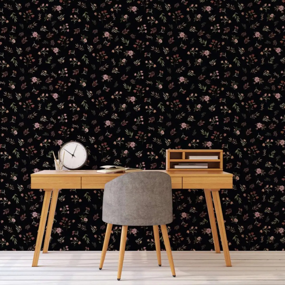 Holland Wallpaper - Scattered Flowers - by Micush - Loomwell Home Goods