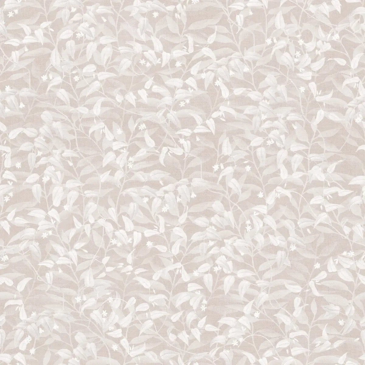 Hollins Wallpaper - Vines and Leaves - by Aynsley Ovard x Bloomery Decor - Sample 1 foot by 1 foot / Warm Beige