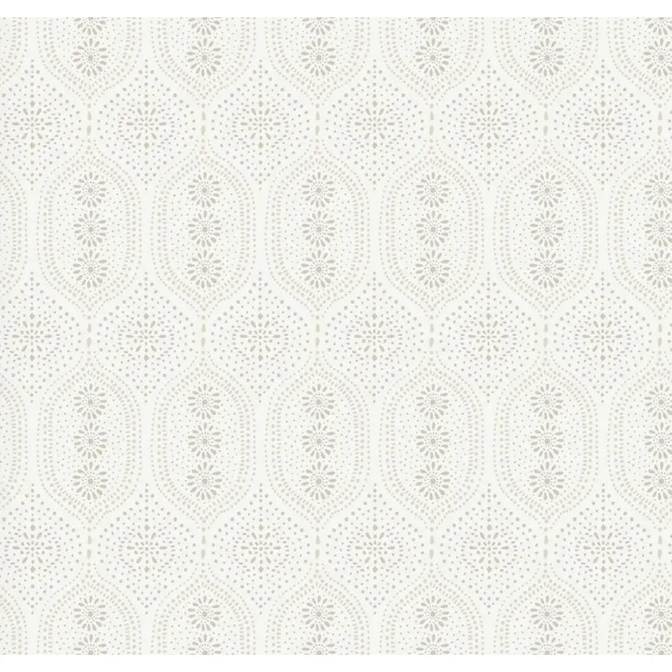 Holloway Wallpaper - Dot Pattern - by Brittany Polatis Design - Sample 1 foot by 1 foot / Neutral - Loomwell Home Goods