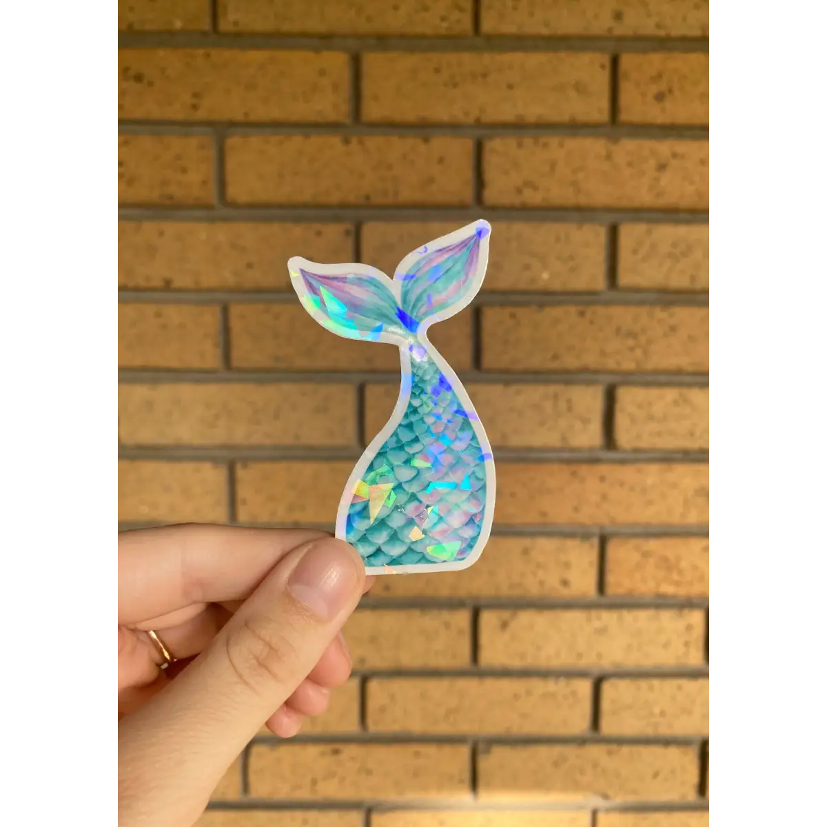 Holographic Vinyl Sticker - Mermaid Tail - JasmineTreeDesign