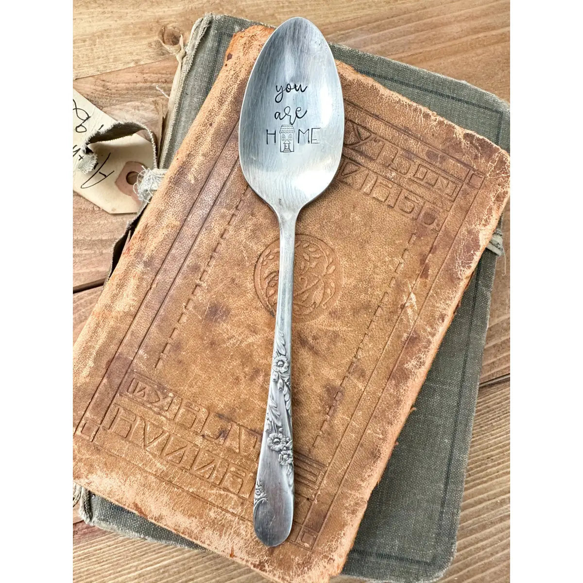 You Are Home - Vintage Stamped Spoon - The Sassy Barn