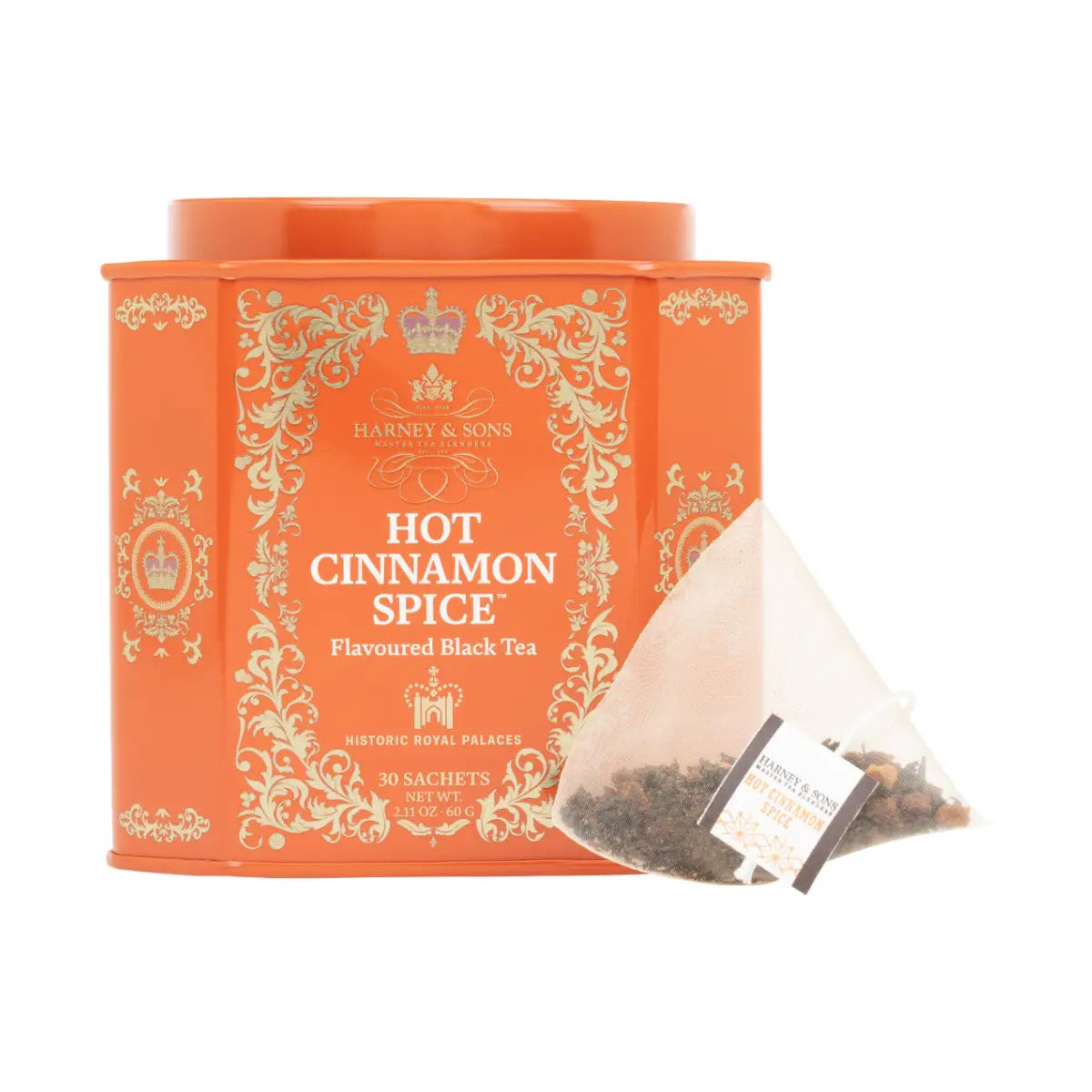 Hot Cinnamon Spice Tea - HRP Tin of 30 Sachets - Sachets / Tin of 30 Sachets - Harney & Sons Fine Teas