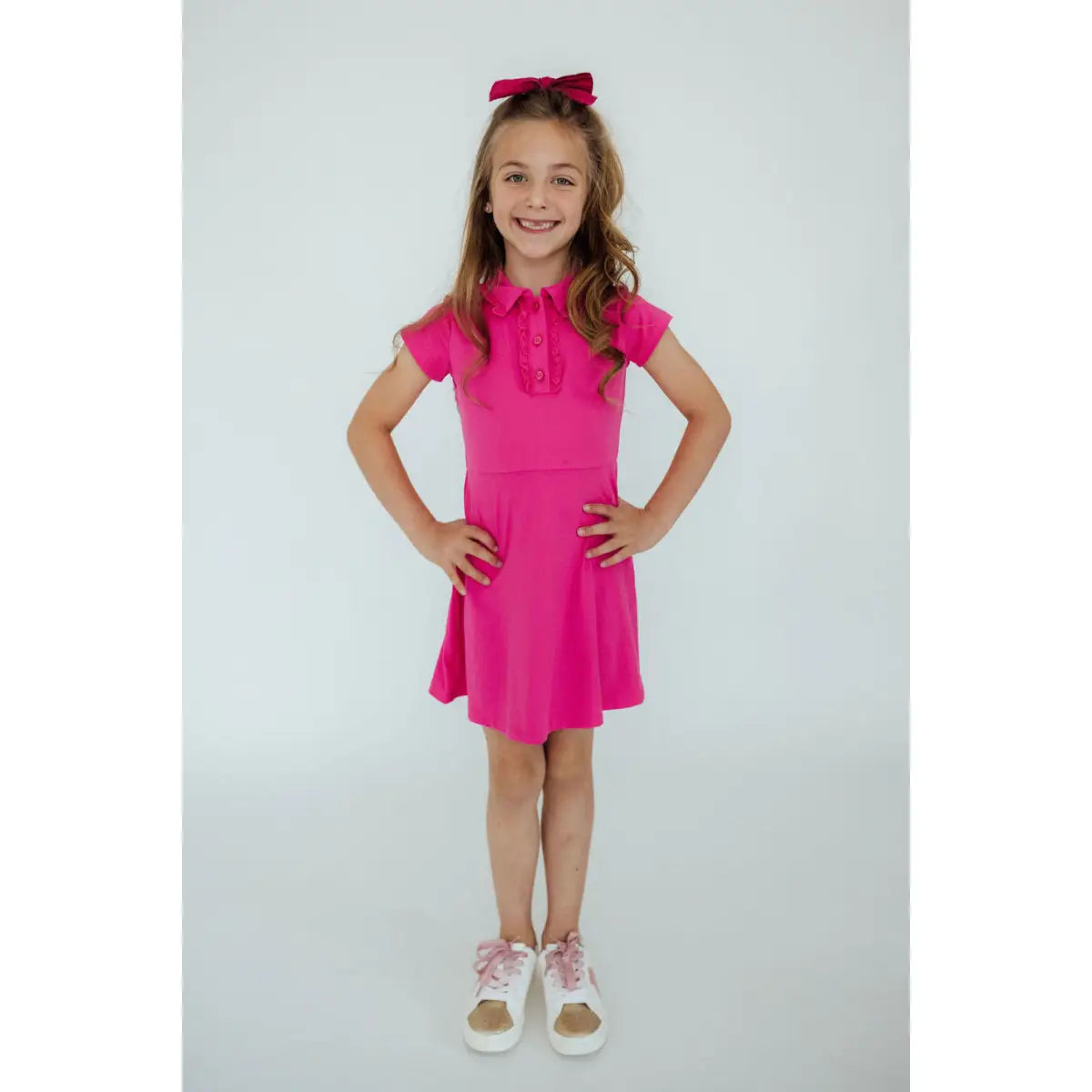 Hot Pink Polo Dress - Mila & Rose ®