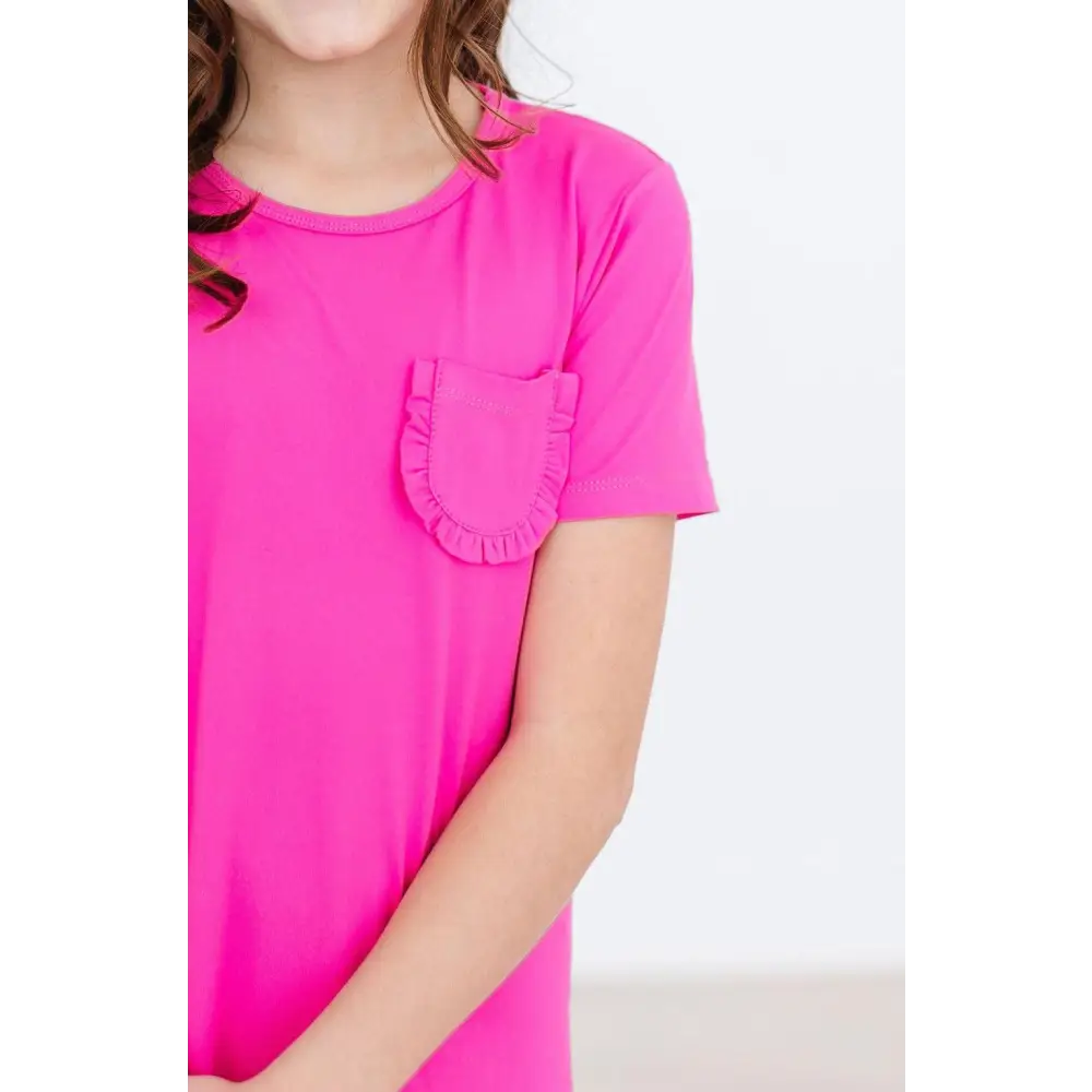 Hot Pink T-Shirt Dress - Mila & Rose ®