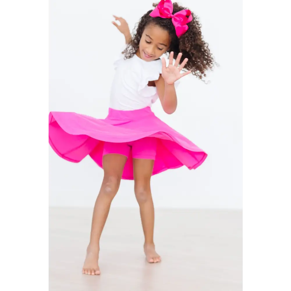 Hot Pink Twirl Skort - Mila & Rose ®