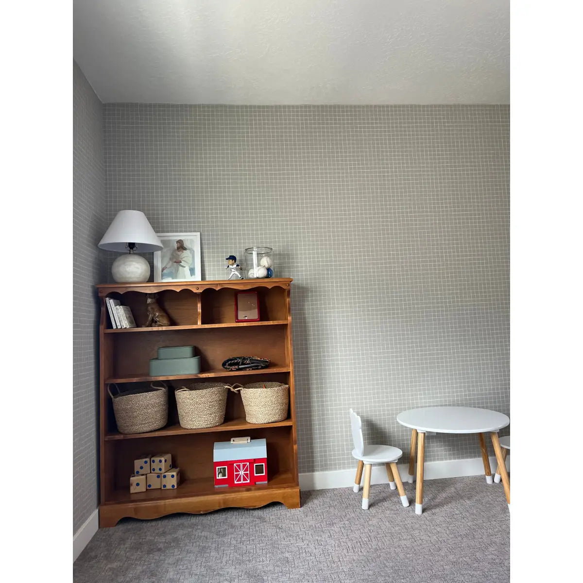 Hudson Wallpaper - Tiny Grid - by Daphne and Sage - Loomwell Home Goods