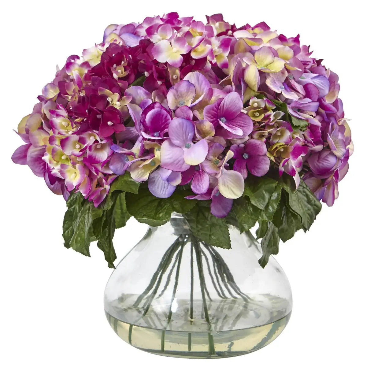 Hydrangea w/Large Vase - Beauty - Nearly Natural