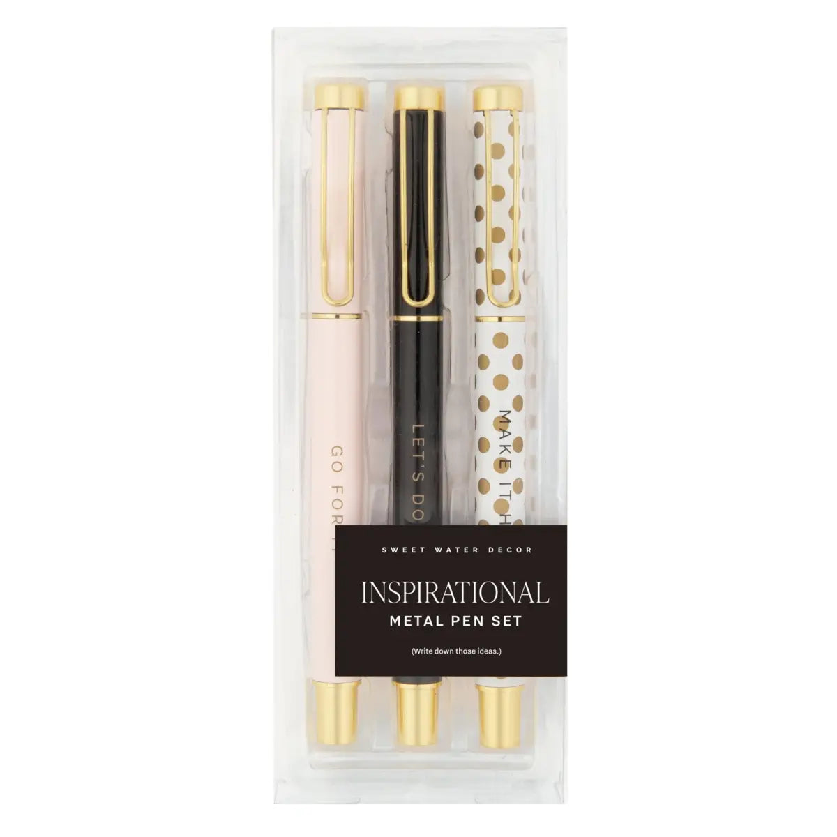 Inspirational Metal Pen Set - Sweet Water Decor
