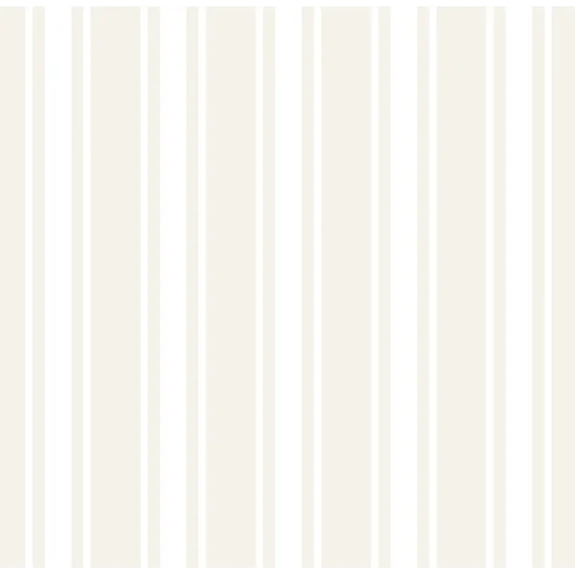 Janis Wallpaper - Clean Stripe - Sample 1 foot by 1 foot / Cream - Loomwell Home Goods