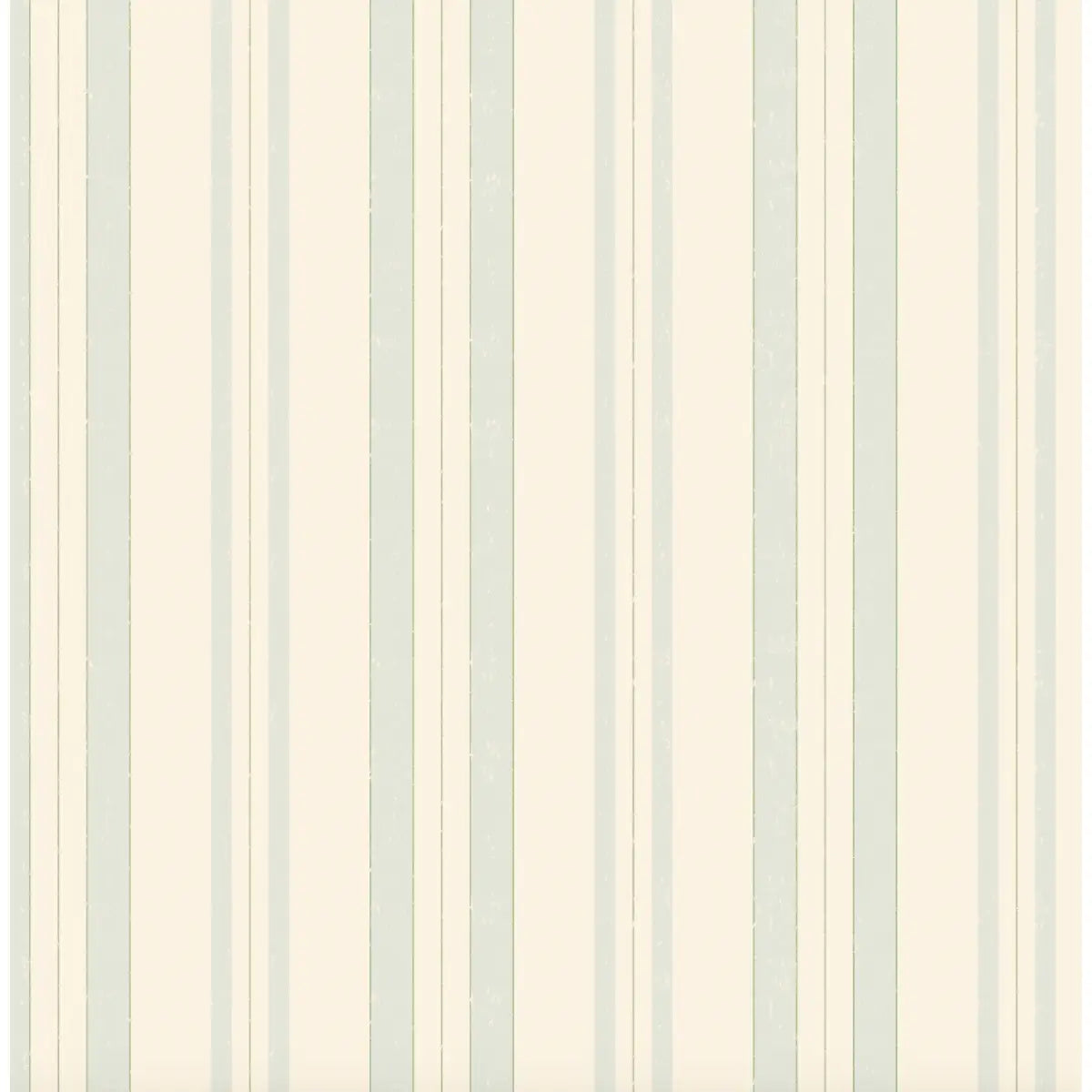 Joey Wallpaper - Stripes for Kids - by House of Haricot - Sample 1 foot by 1 foot / Light Blue and Green - Loomwell