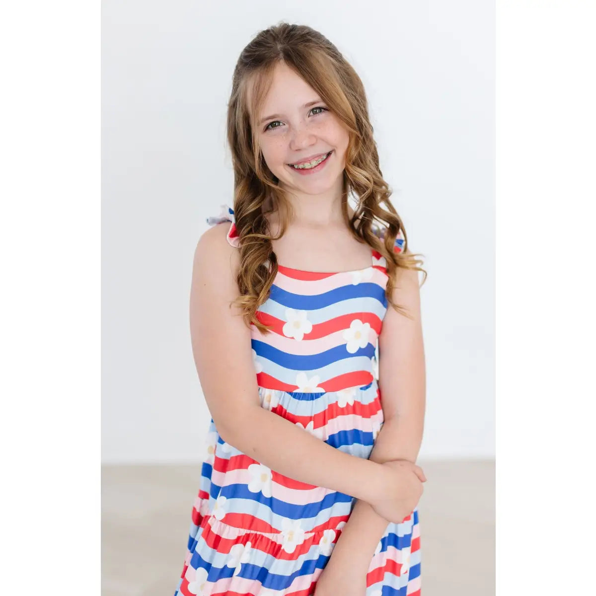 Ruffle Maxi Dress - July Vibes - Patriotic - Mila & Rose ®