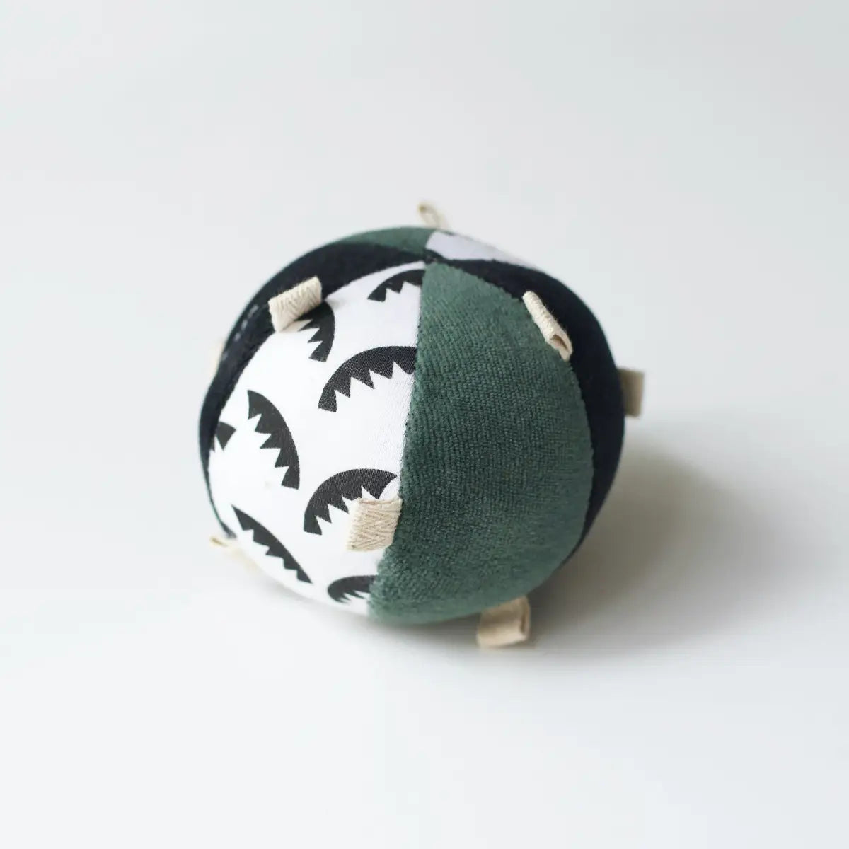 Jungle Leaves Clutch and Taggy Ball Bundle - Wee Gallery