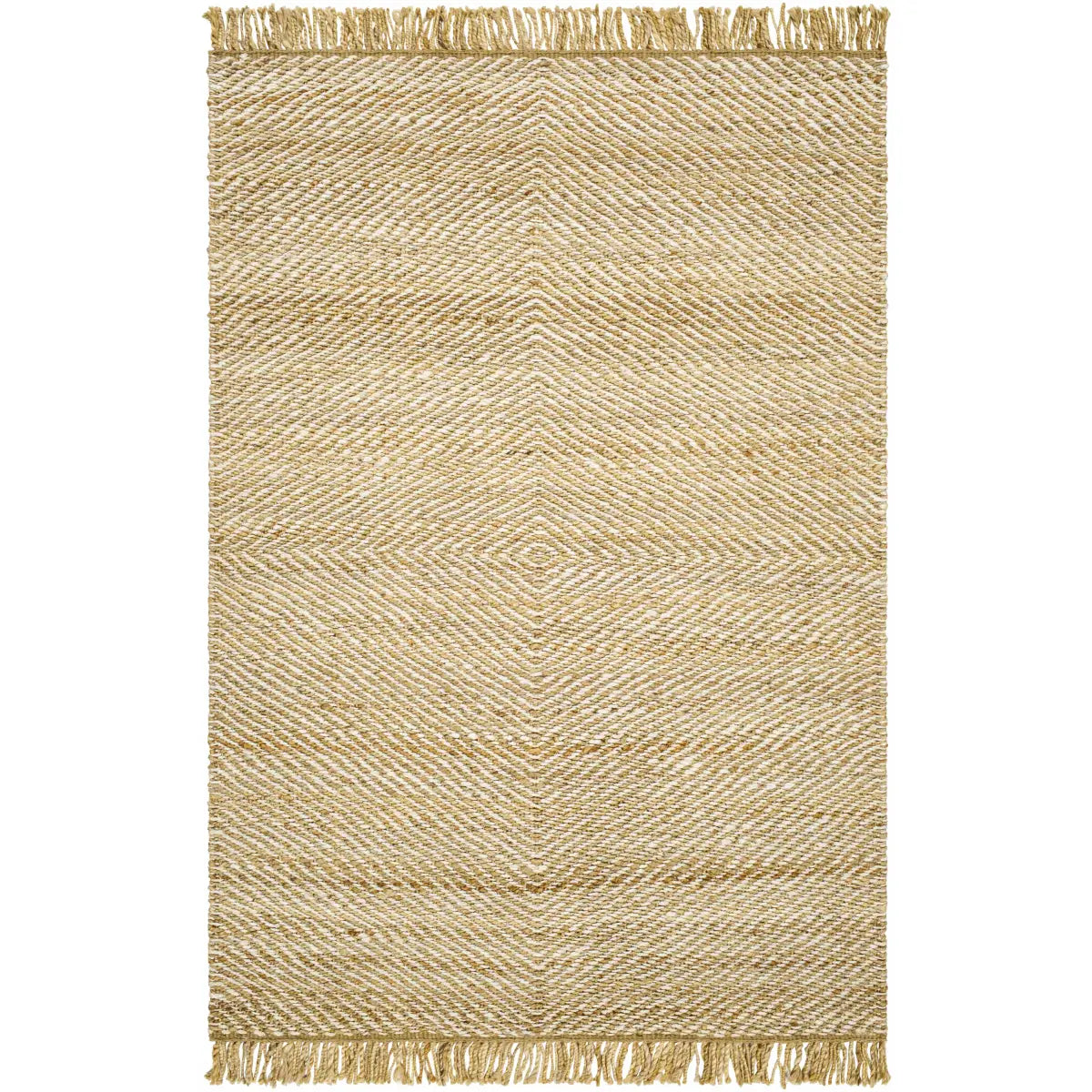 Jute Area Rug with Fringe - 5’ x 7’6’’ Rectangle - Boutique Rugs