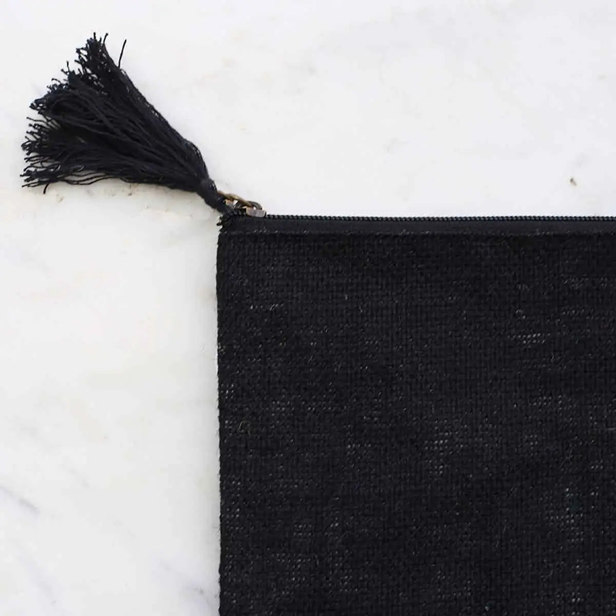 Jute Cosmetic Bag - Black - The Royal Standard