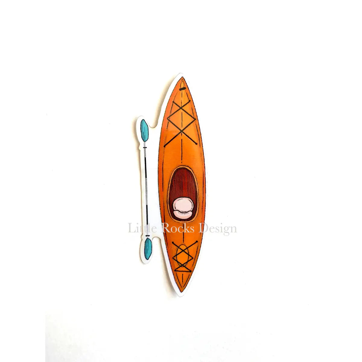 Kayak Vinyl Sticker - Little Rocks Design
