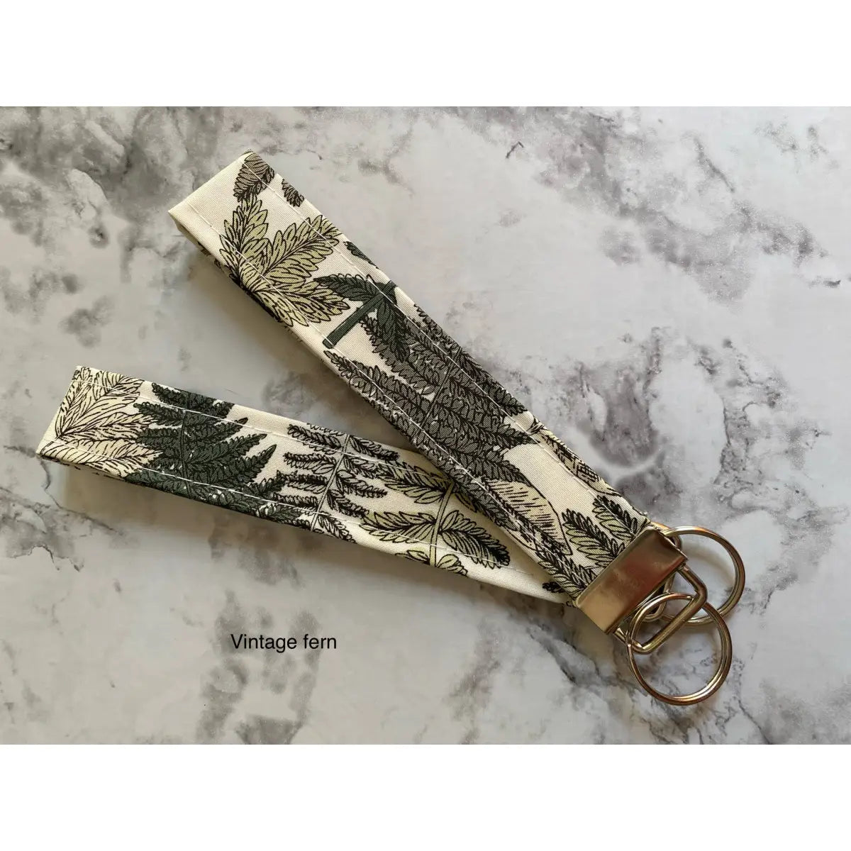 Key Fob Wristlet - Yellow Floral Keychain - Mann Made