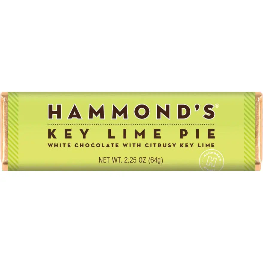 Key Lime - White Chocolate Candy Bar - Hammond’s Candies