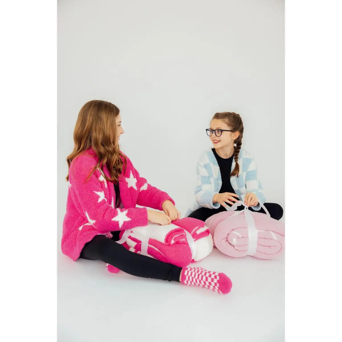 Kids Cozy Blanket - Light Pink Cowgirl - Mila & Rose ®