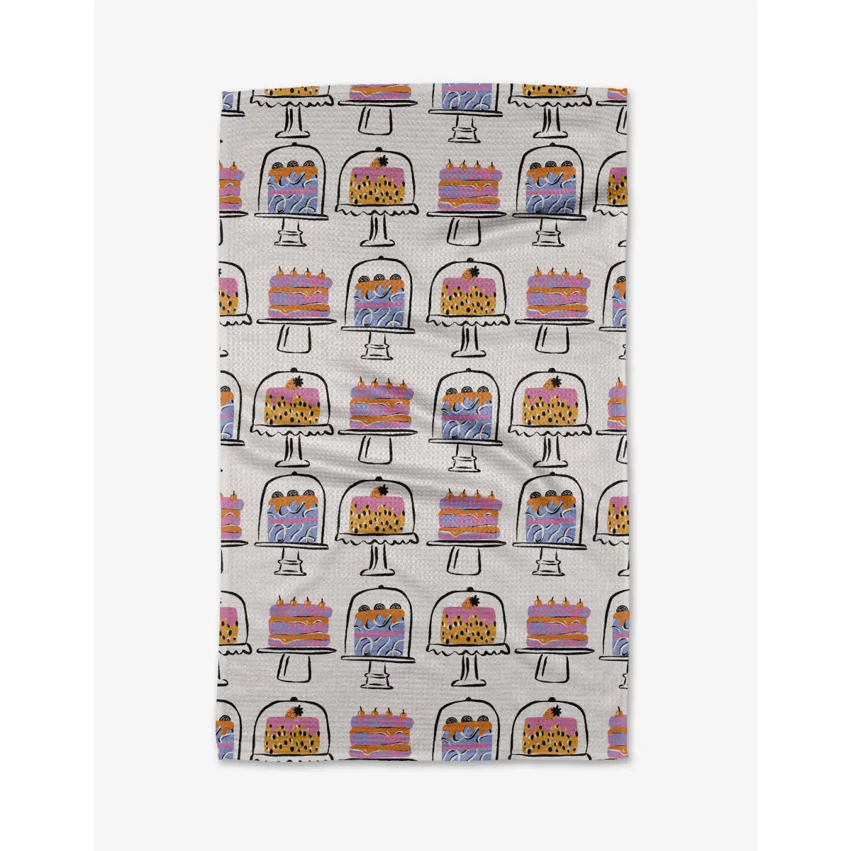 Kitchen Tea Towel - Cakes in the Window - Geometry