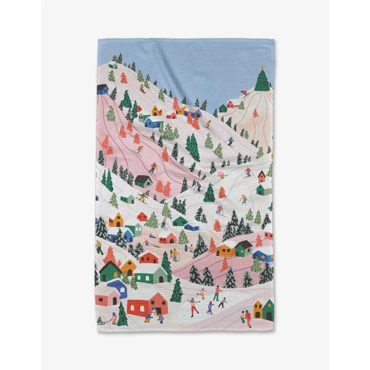 Kitchen Tea Towel - Winter Holiday - Geometry